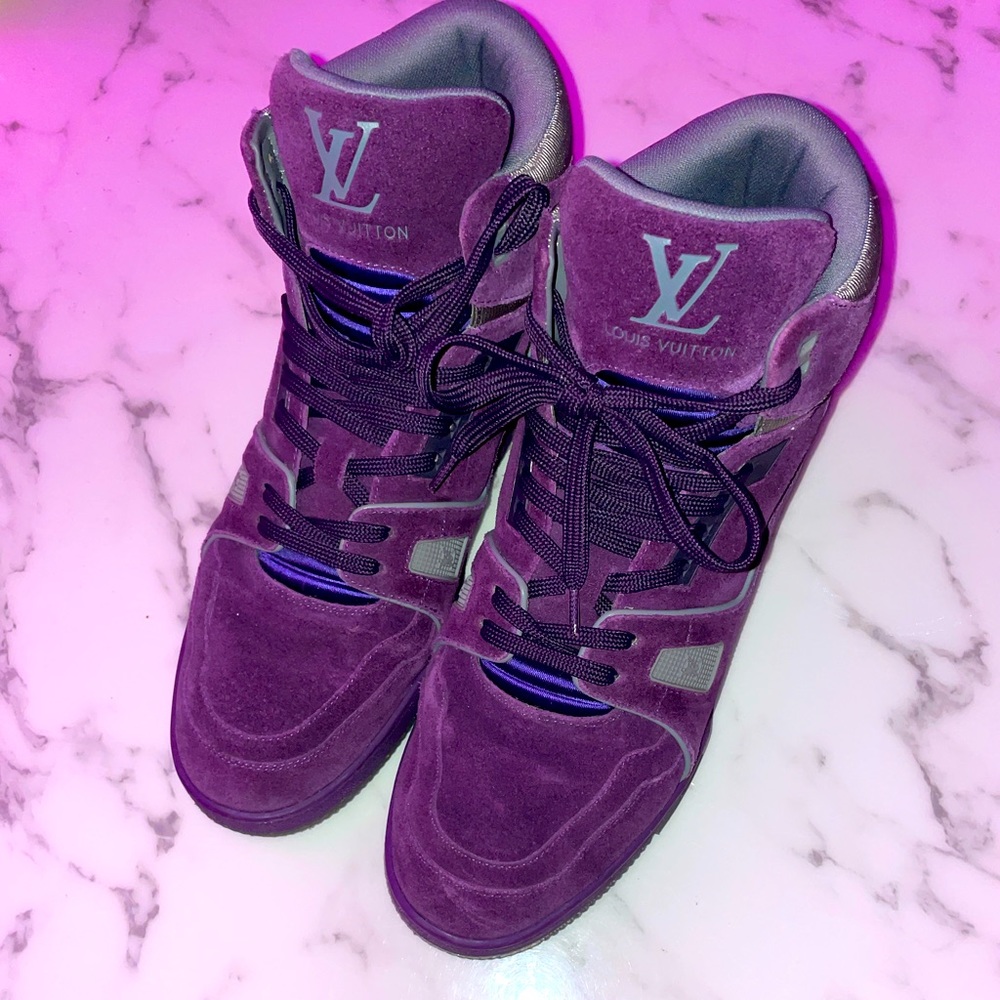 Louis Vuitton High Top sneakers by Virgil Abaloh (Purple)
